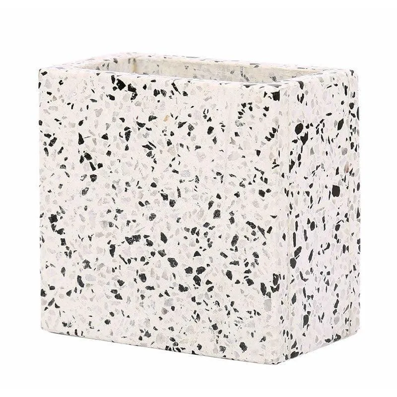 Square Terrazzo Hand Crafted Marble Planter media 4