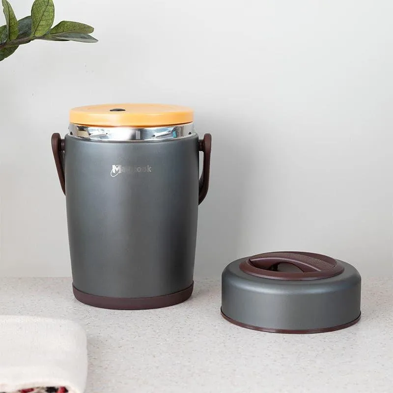 Cassa Insulated Lunch Box (Brown) - 2500 ML media 4