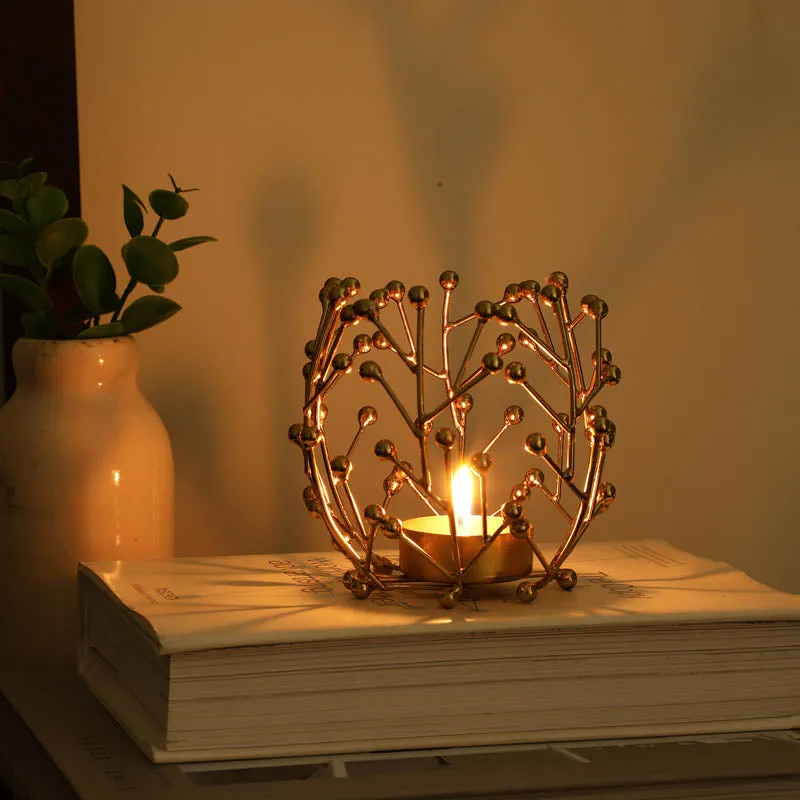 Crony Tea Light Candle Holder - Gold media 3