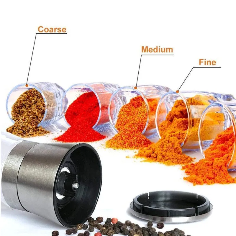 Stylish Minimalist Glass Salt & Pepper Grinder media 5