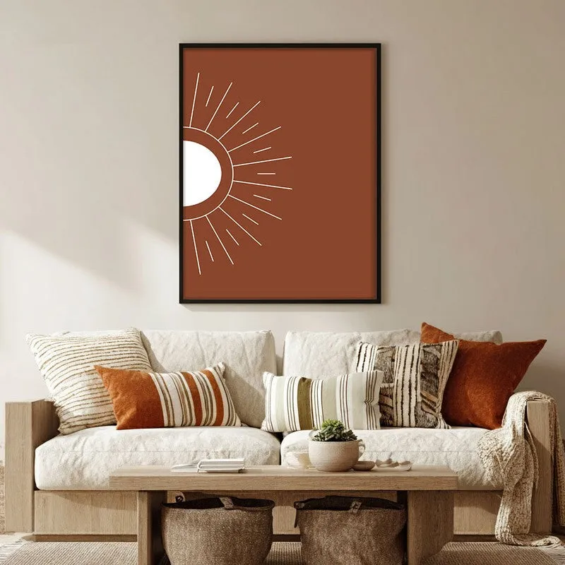 Primal Glow Canvas Wall Painting With Black Frame media 5