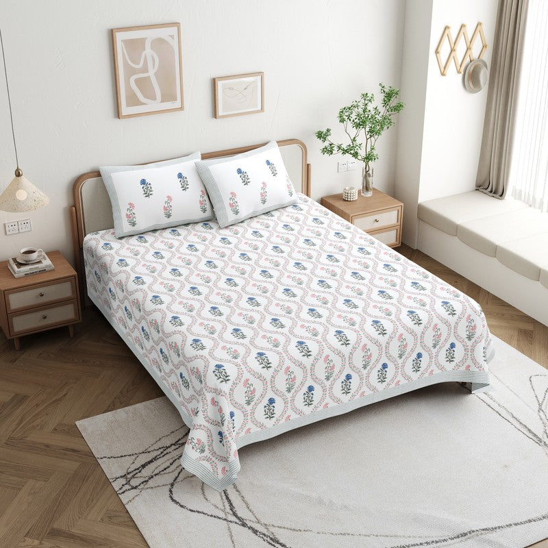 SacredPetals Cotton Bedsheet - 200 TC