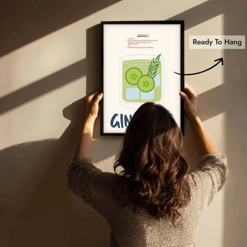 GinTonic Archival Canvas Wall Art - Black media 6
