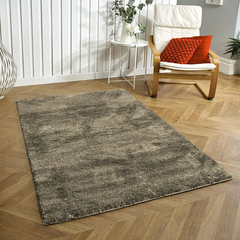 Nuo Luxe Micro Fiber Area Rug - Taupe media 1
