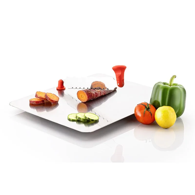 Prep Aura Steel Vegetable Chopping Board - White media 6