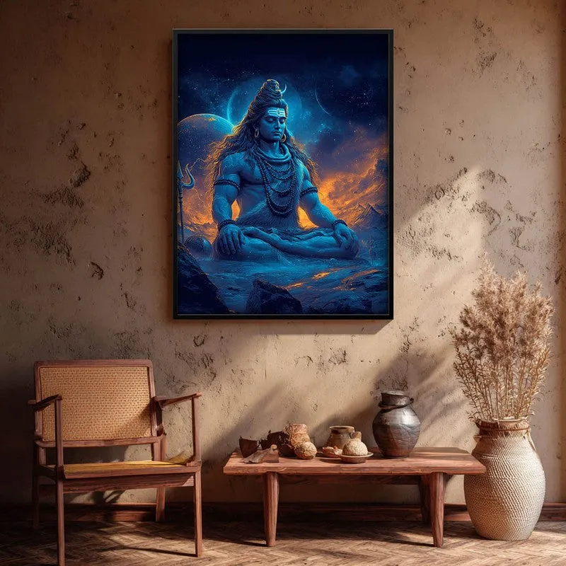 Peaceful Mahadev Meditating II Archival Paper Wall Art media 1