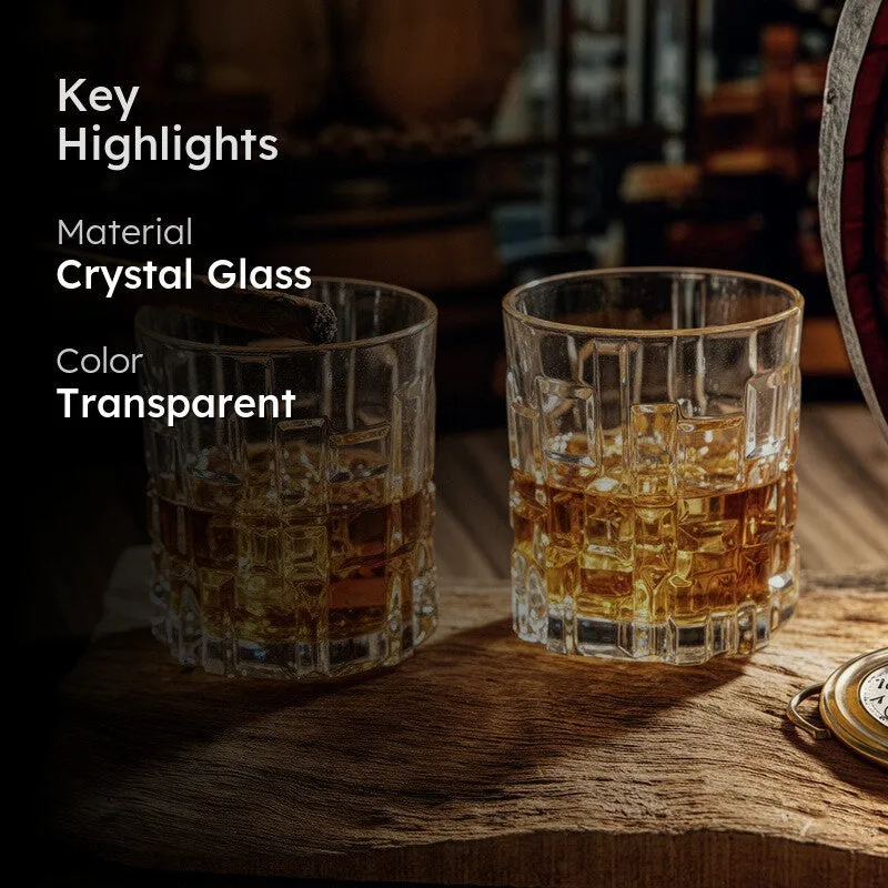 Timeless Italian Crystal Whiskey Glasses (330 mL Each) - Set Of Two media 2
