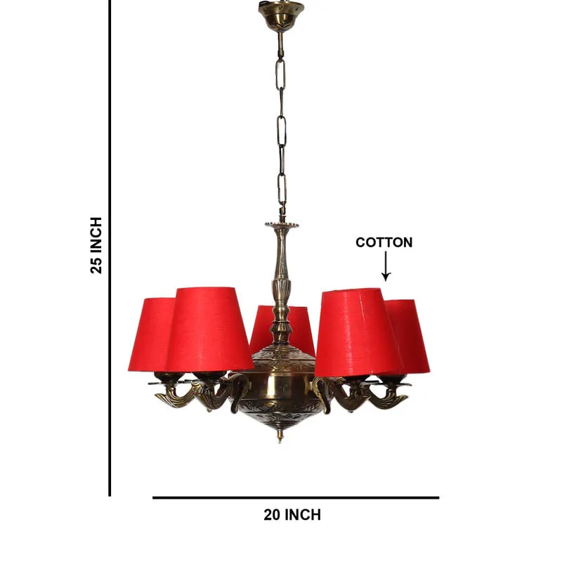 Diolo Conical Golden Antique Ceiling Lamp media 6