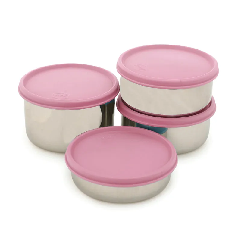 Darian Pink Lunch Box (500 ml/350 ml/200 ML) - Five Piece Set media 4