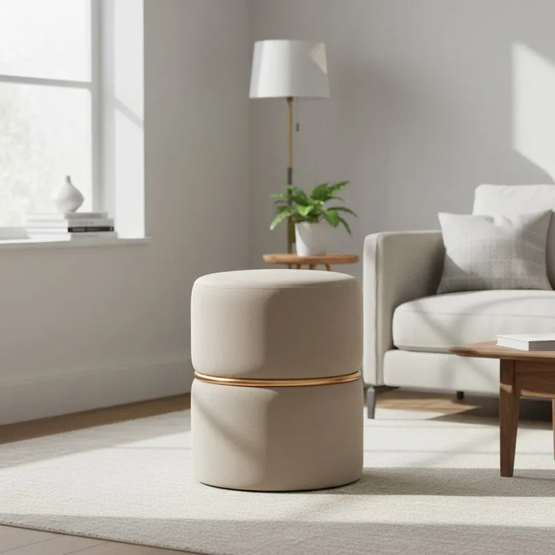 Zyvra Softin Ottoman - Beige media 1