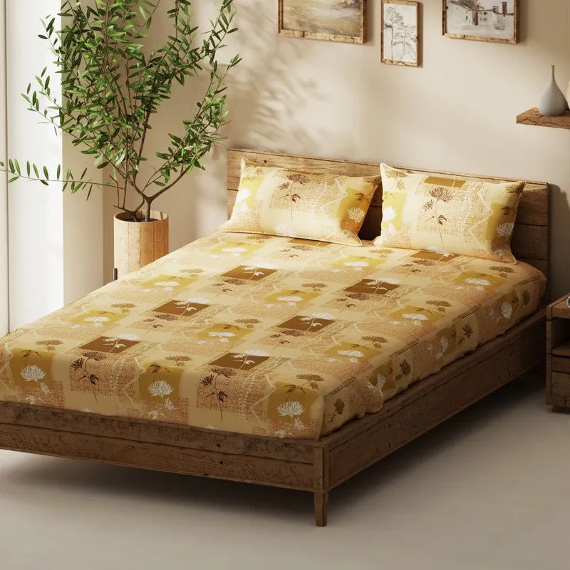 Geynar Bedsheet (Yellow) - 115 GSM media 1