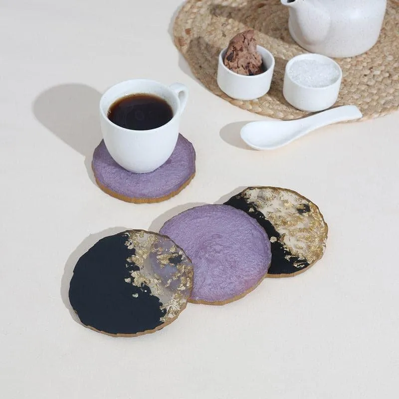 Aria Resin Coasters - Set Of Four media 1