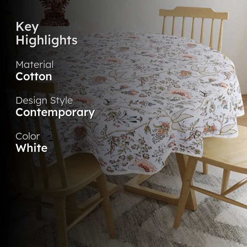 Muhina Table Cover (Ivory) - Four Seater - 2