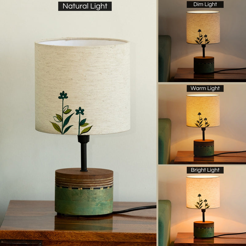 Ahura Handcrafted Mango Wood Table Lamp media 4