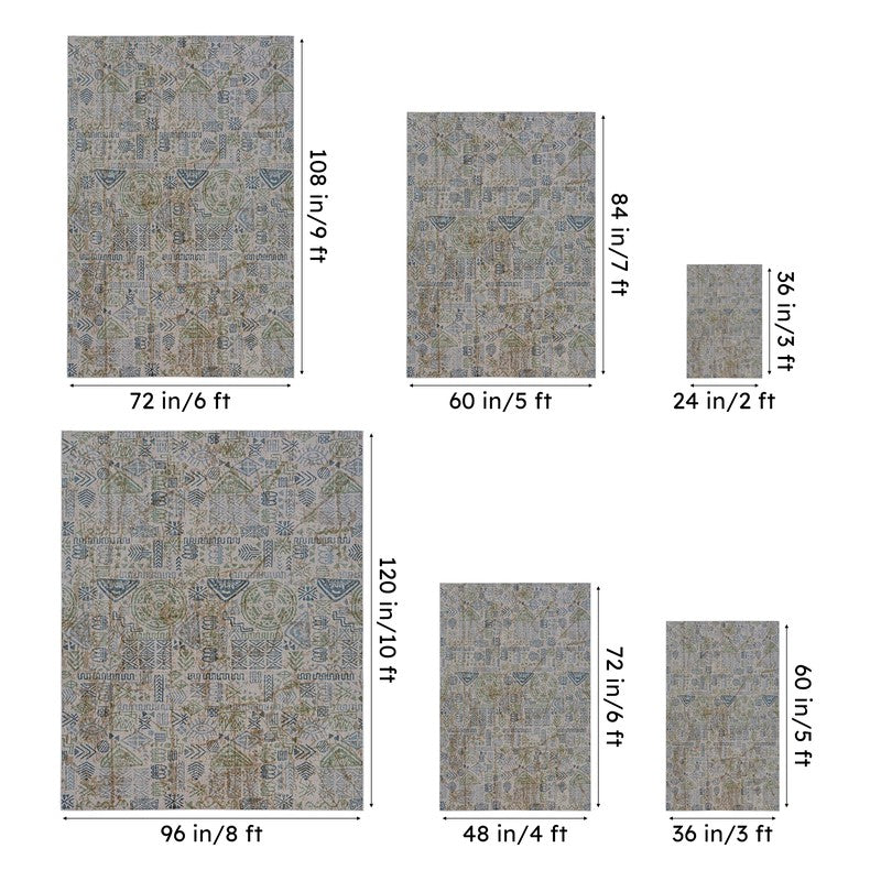 Yanika Boho Carpet - Blue media 13