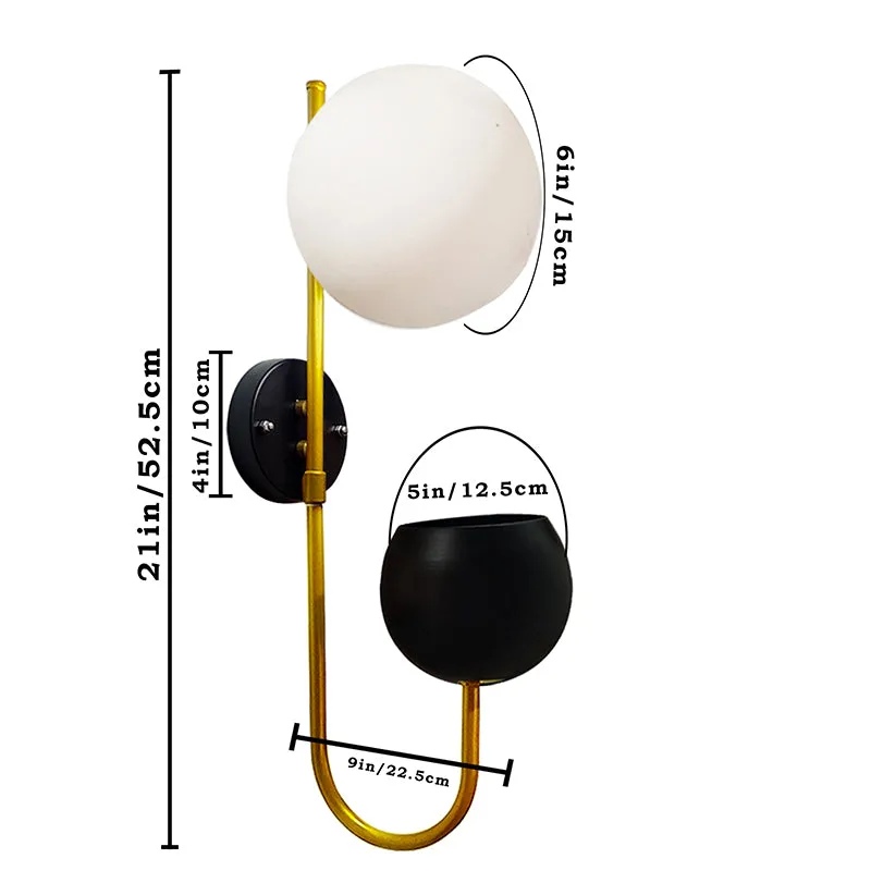 Hymn Glass & Metal Wall Lamp - Multicolor media 6