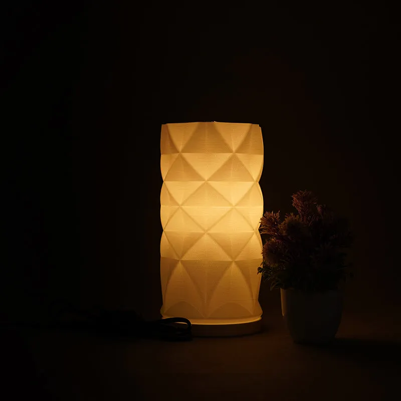 Bioluxe Lume 3D Printed Table Lamp - White media 1