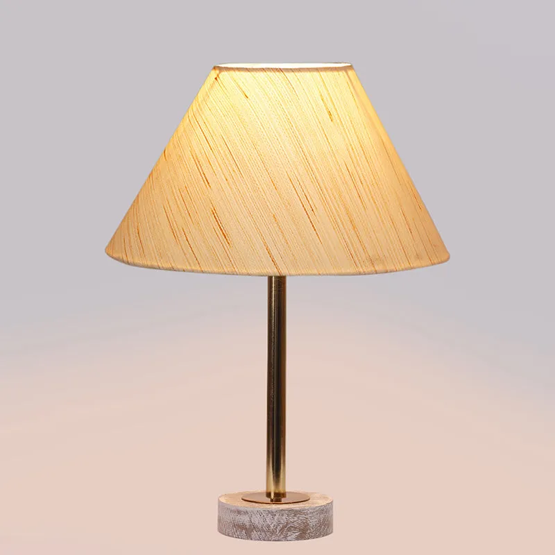 Cotin II Rodin Wooden Table Lamp - OffWhite,Gold,White media 5