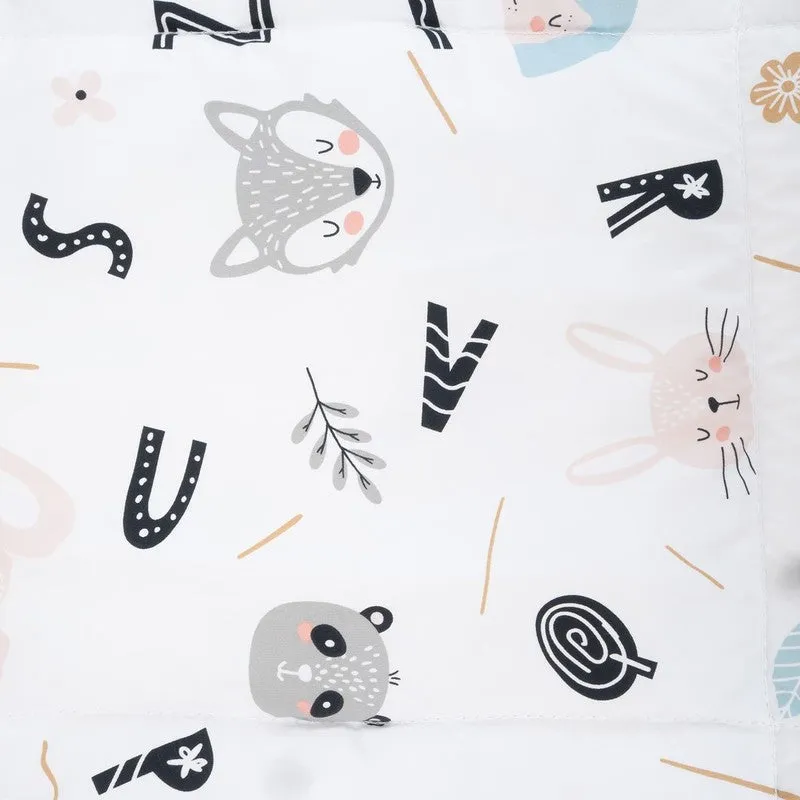 Warmora Cartoon Cotton Comforter (White) - 350 GSM media 5
