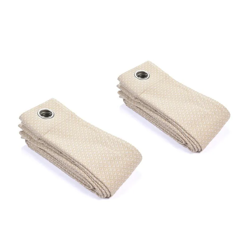 Form Ease Cotton Room Darkening Curtains (Beige) - Set Of Two media 7