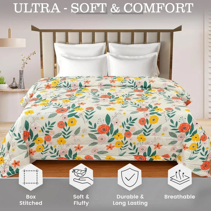 Flower Fantasy Microfiber Kids Comforters - 150 GSM media 5