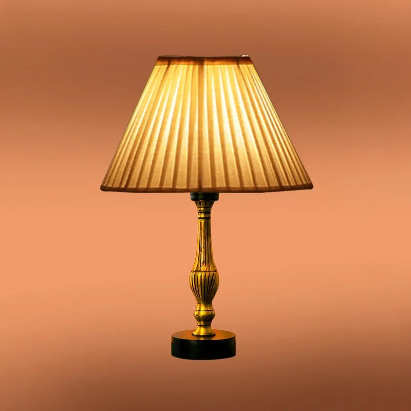 Aurelo Ziro Wooden Table Lamp - OffWhite media 7