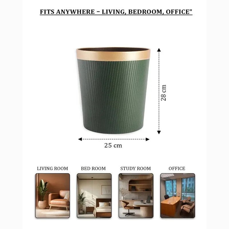 AarviDecor Moderno Faux Leather Dustbin media 8