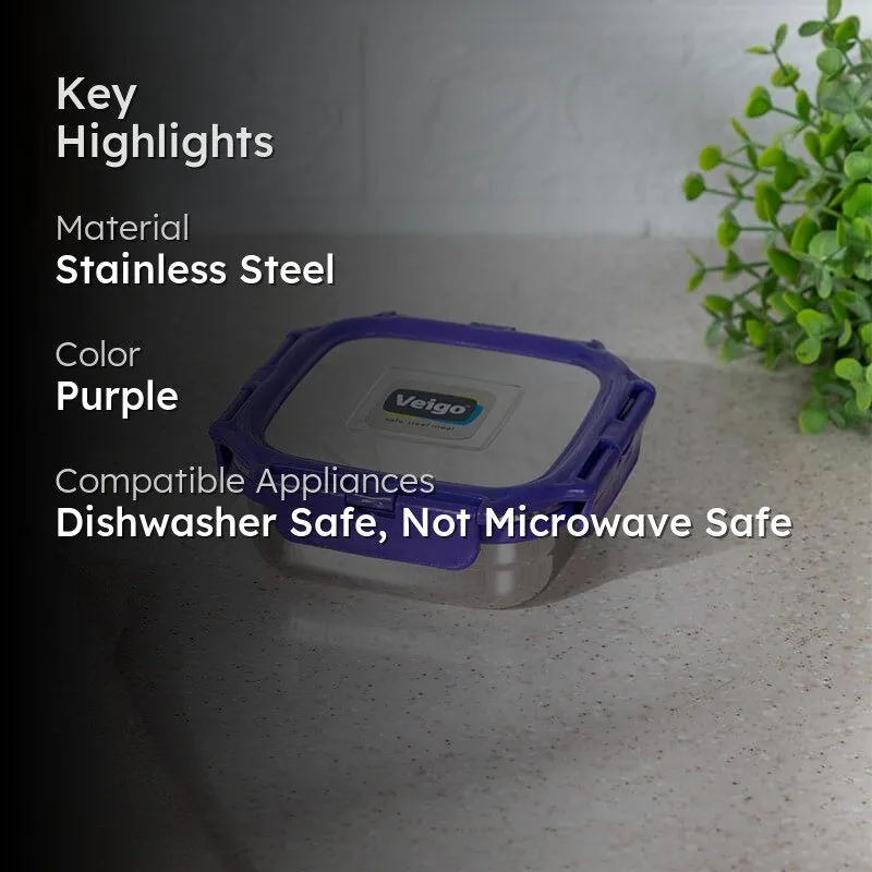 Hotspot Airtight Lunch Box (Violet) - 300 mL media 2