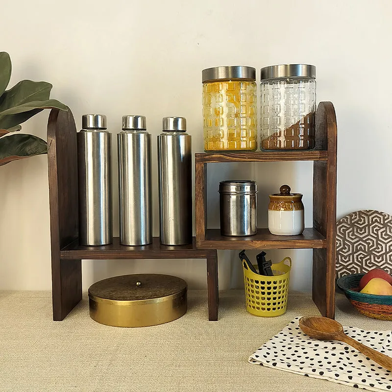 Astris Wooden Kitchen Countertop Organiser media 7