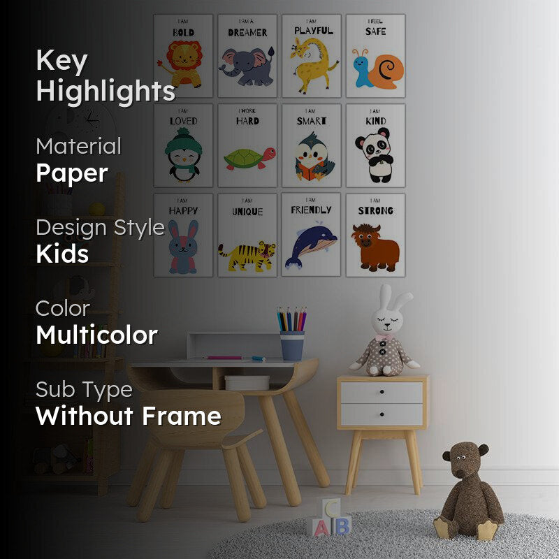 I Am Bold Leo Wall Poster  - Set Of Twelve media 2