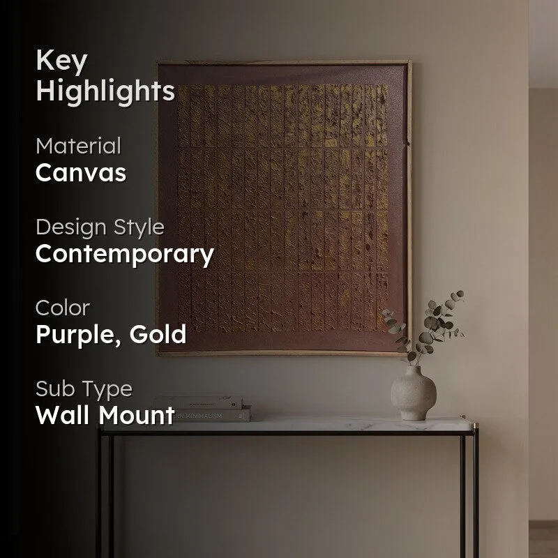 Golden  Rhythm Textured Canvas Wall Art media 2