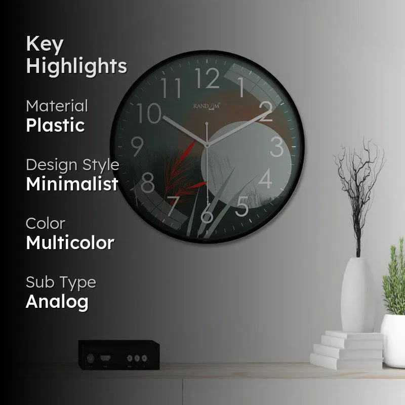 Nightfall Round Analog Wall Clock - Multicolor media 2
