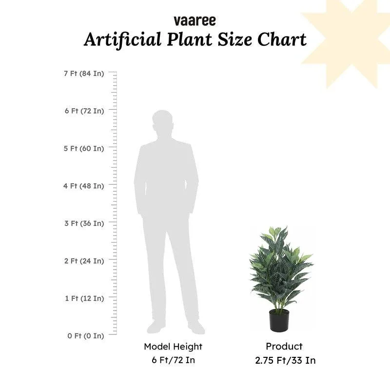 Faux Quercus Plant With Black Plastic Pot - 2.79 ft media 7