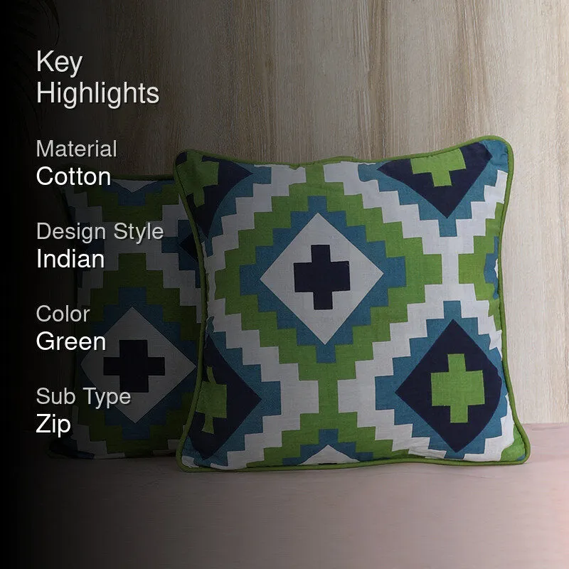 Swayam Tamara Printed Cushion Cover - Set of Two media 2