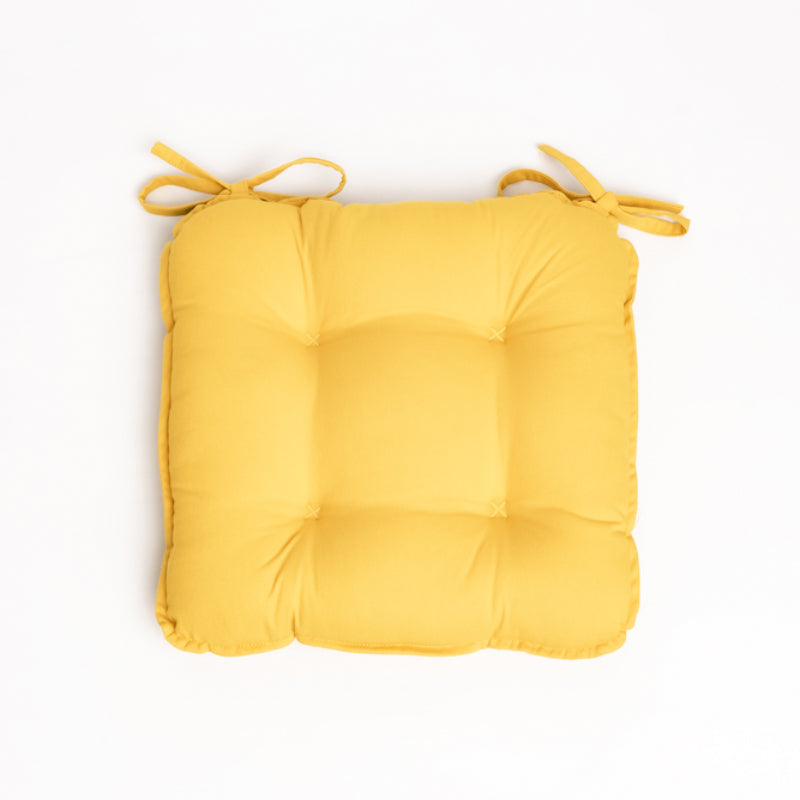 Sylvia Chair Pad (Mustard Yellow) - Set Of Two media 3