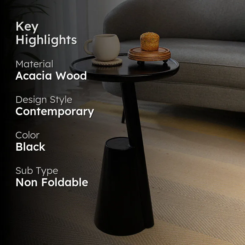 Benito Acacia Wood Side Table media 2