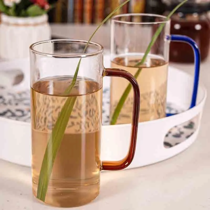 Puritax Glass Coffee Mug (380 mL Each) - Set of Two media 1