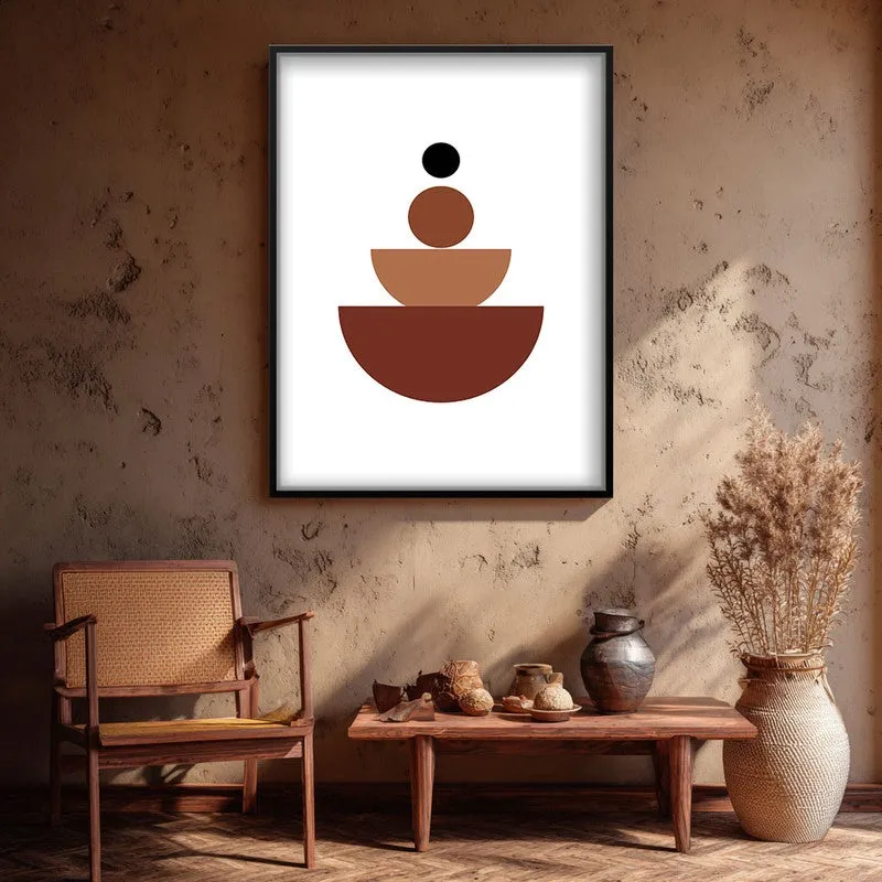 Vertical Calm Canvas Wall Painting With Black Frame media 5