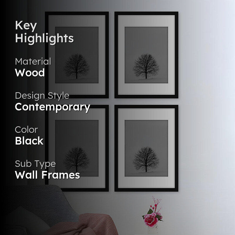 Zelena Wooden Photo Frame - Set of Four media 2