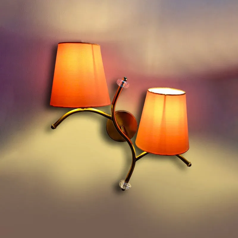 GlowStem Twin Cotton Wall Lamp - Orange media 5