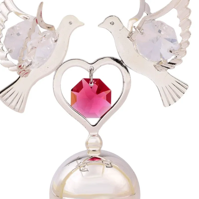 Silver Dove Sillver Plated Mild Steel Showpiece media 5