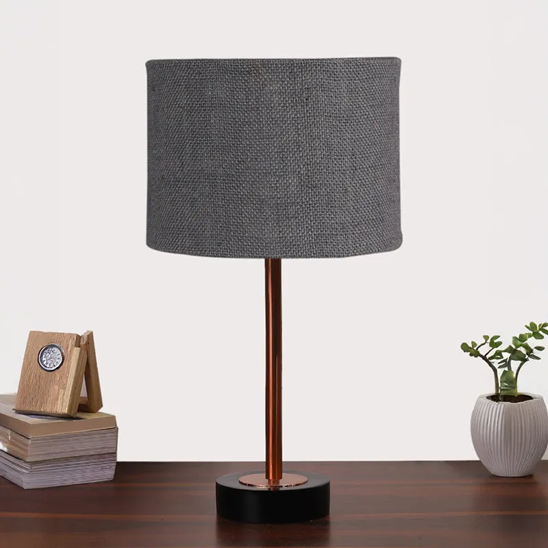 Sienna I Rodin Wooden Table Lamp - Grey,Copper,Black media 3