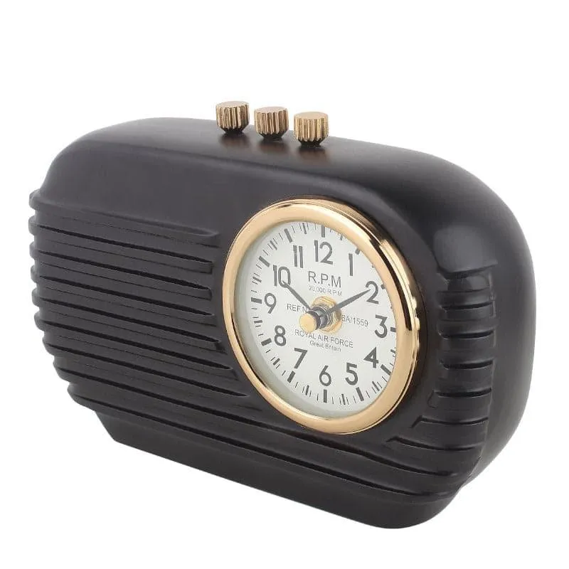 Vintage Radio Roll Table Clock media 4