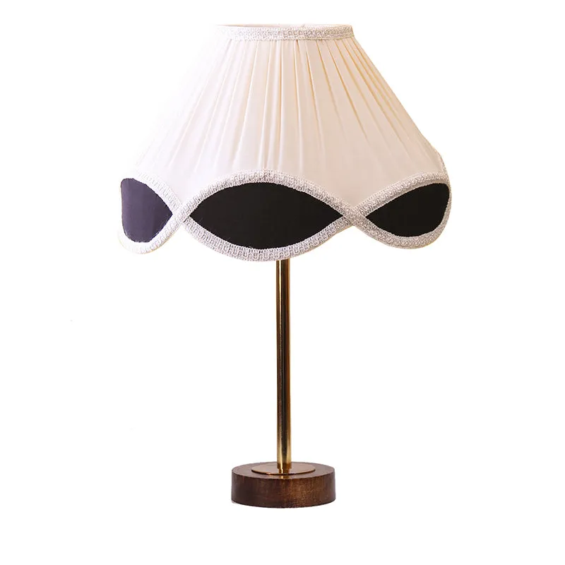 Valenica Rodin Wooden Table Lamp - White,Gold,Brown media 4