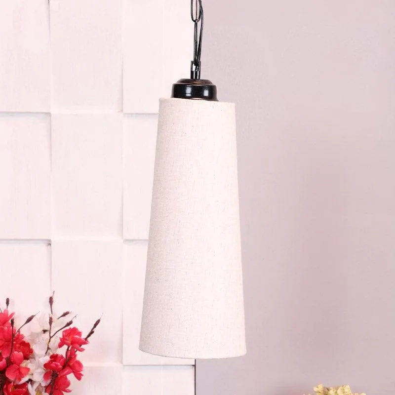 Nicia Fabric Ceiling Lamp - White media 3
