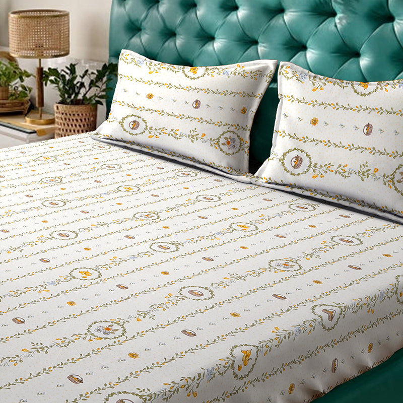 Anila Fitted Cotton Blend Bedsheet - 180 GSM media 5