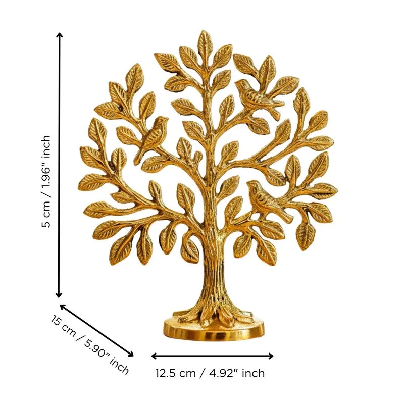 Golden Tree of Life Brass Showpiece media 5