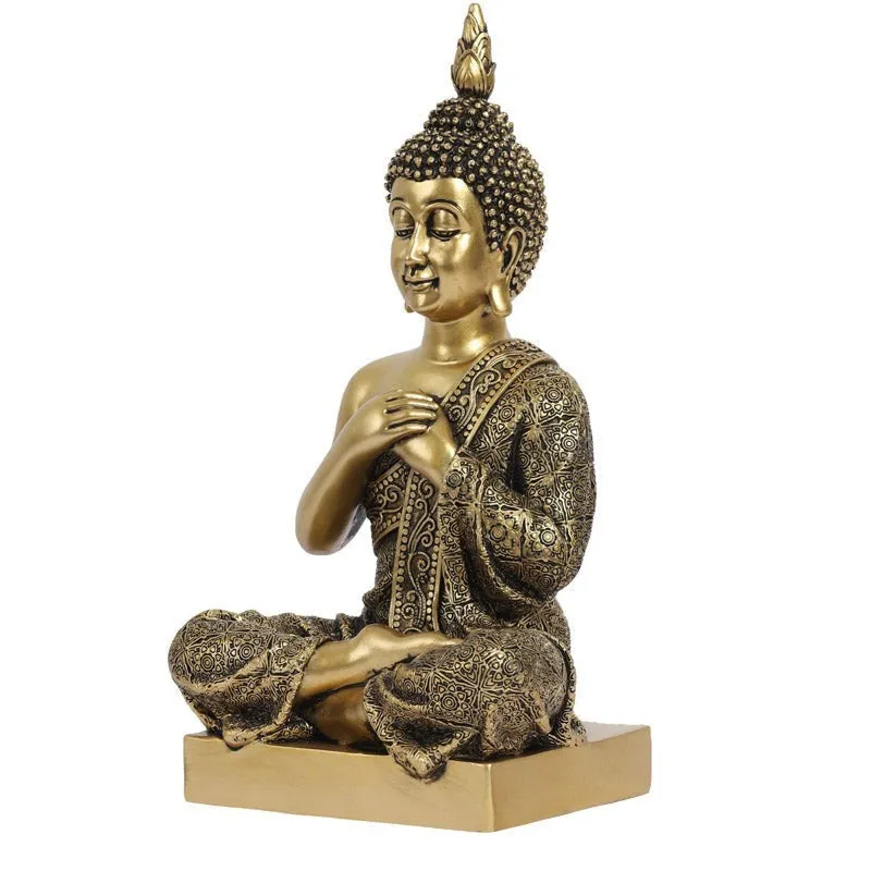 Ornate Meditating Buddha Showpiece media 3