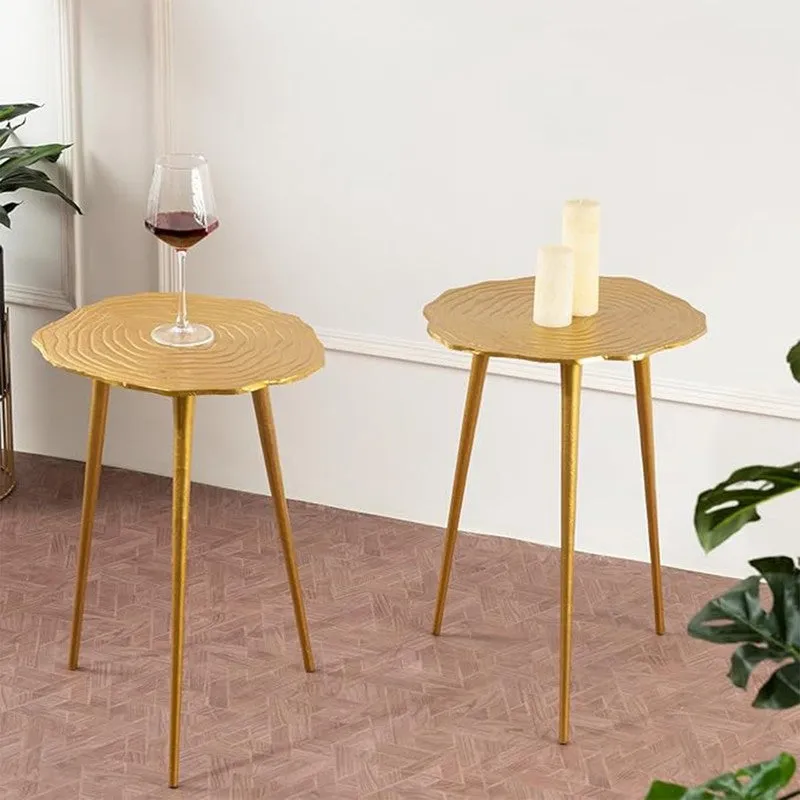 Amalyn Accent Table (Gold) - Set Of Two media 1