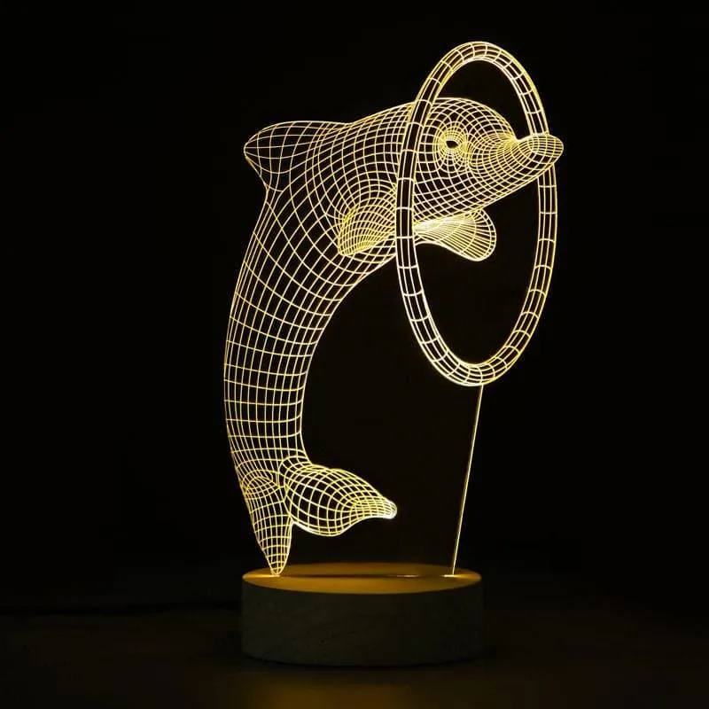Dolhin Play Luminance LED Acrylic Table Lamp media 3